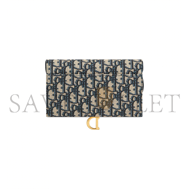 DIOR BLUE OBLIQUE JACQUARD S5614CTZQ_M928 (19cm*9.5cm*3cm)